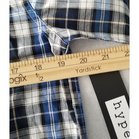 Hype Boy's Plaid Button Down Long Sleeve Shirt, New with Tags - Picture 7 of 9